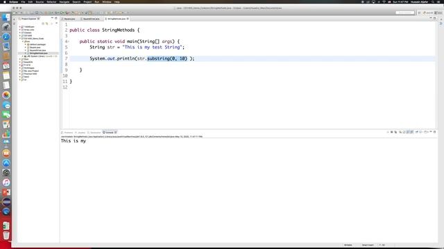 Java: String Class Methods смотреть онлайн