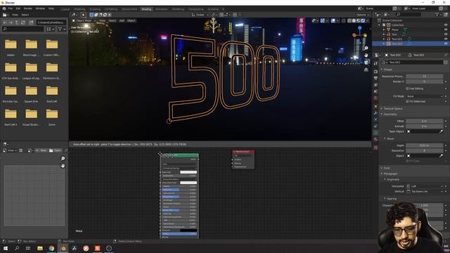 Letreros luminosos y 500 Subs | Blender tutorial смотреть онлайн