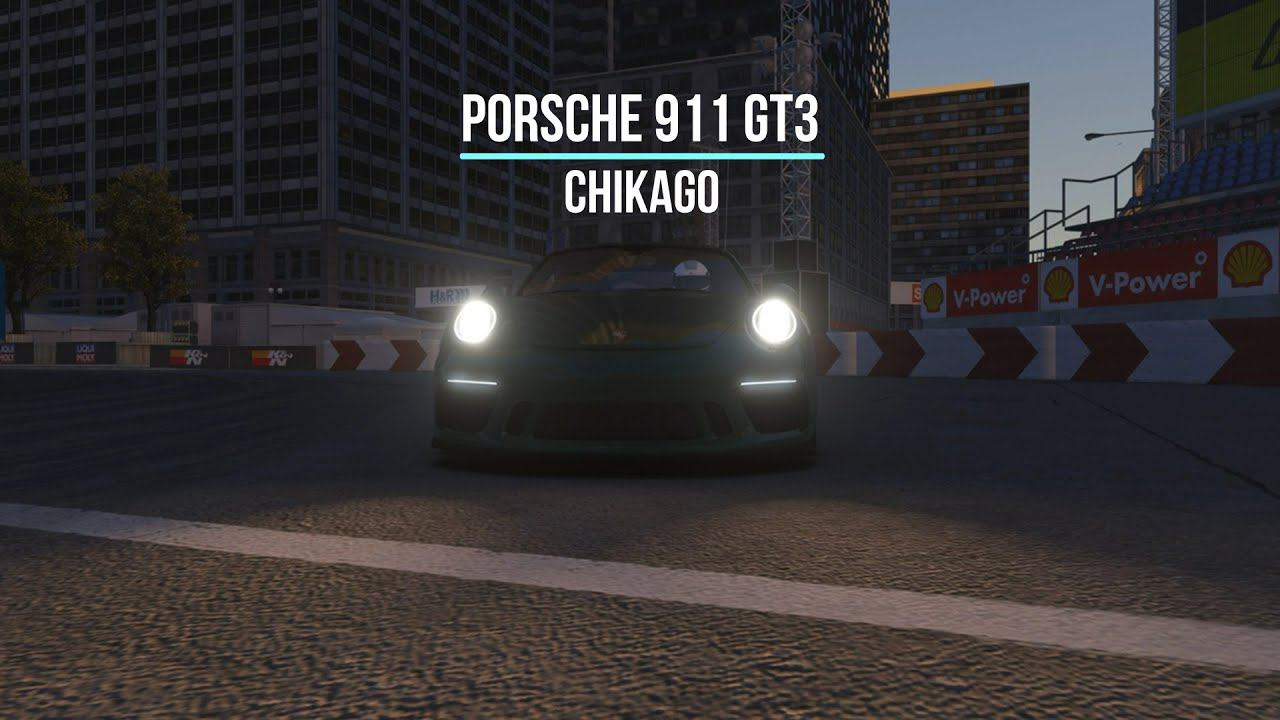Porsche 911 GT3 - mod Chicago for Assetto Corsa, GRiD2 conversion. смотреть онлайн
