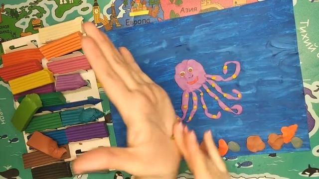 Аппликация из пластилина 