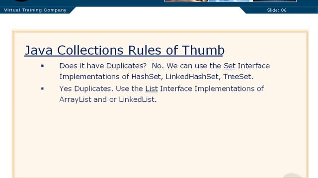 VTC Player Advanced Java Programming Java SE 7, Rules of Thumb смотреть онлайн