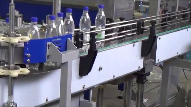 Линия розлива воды 0,5 л испытания на заводе АВИС смотреть онлайн