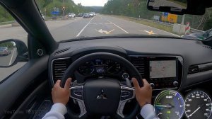 2021 Mitsubishi Outlander 2.4 Plug in Hybrid PHEV 163 PS TOP SPEED AUTOBAHN DRIVE POV