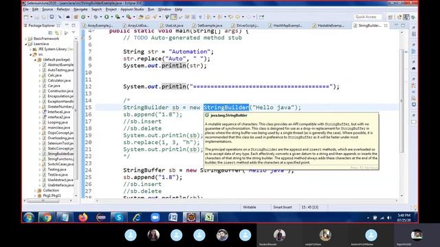 String, String Buffer and String Builder In Java || With Example || In Hindi смотреть онлайн