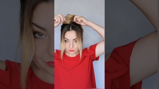 Причёска на длинные волосы| Небрежный пучок за 1 минуту #shorts #youtubeshorts #пучок смотреть онлайн
