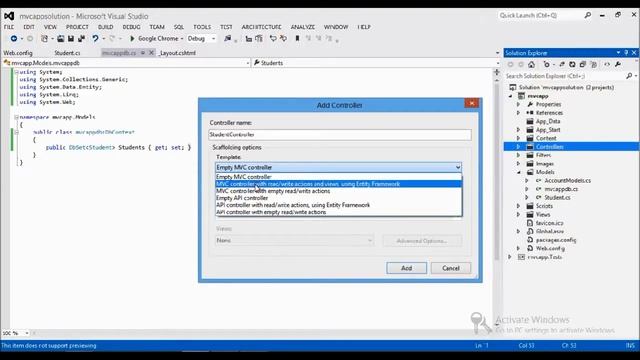 ASP.NET MVC tutorial Part6 : Select data from database using entity frame work смотреть онлайн