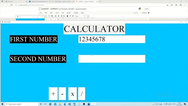 Calculator, Alarm Clock, Game using Python смотреть онлайн
