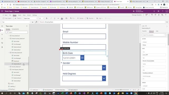 How to convert Date Time Data card to Date-Only Data Card in Canvas App Connected to Dataverse tabl смотреть онлайн