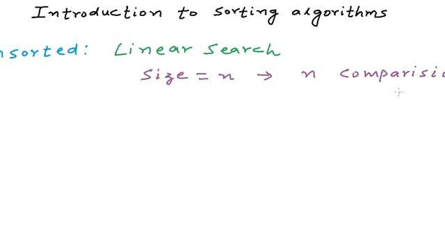 Introduction to sorting algorithms смотреть онлайн