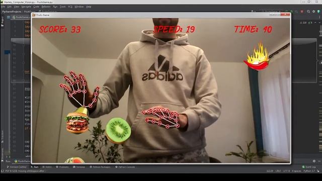 Computer Vision my first project Opencv Python - MediaPipe Hands Detection - Pygame смотреть онлайн