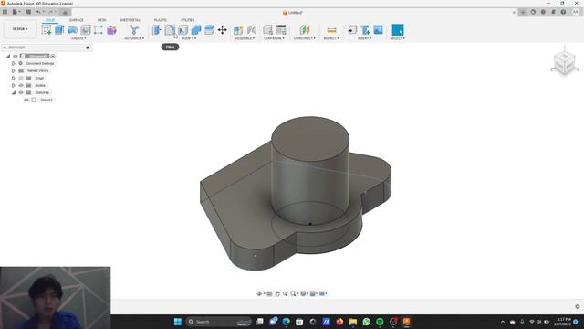 TUGAS autodesk Fusion 360 EXERCISE 191 смотреть онлайн