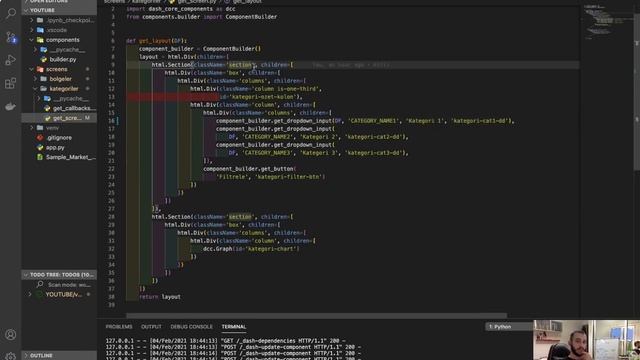 Plotly Dash ve Bulma CSS'i ComponentBuilder Sınıfımız ile Kullanalım смотреть онлайн