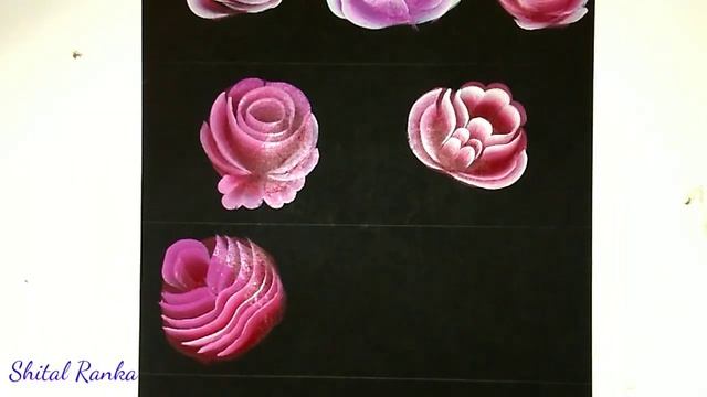 Top 8 Pink Flowers in One Stroke Painting | How To paint Flowers in Acrylic смотреть онлайн