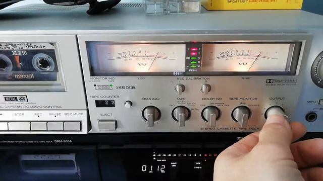 Hitachi D-90s 3 Head Stereo Tape Deck video test смотреть онлайн