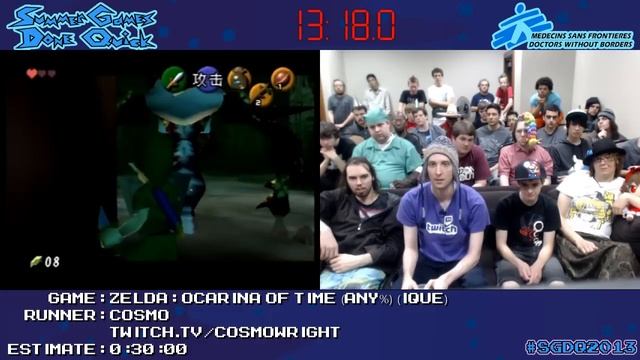 Legend of Zelda: Ocarina of Time Speed Run in 0:26:34 by Cosmo #SGDQ 2013 [iQue] смотреть онлайн