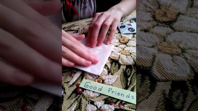 КОНВЕРТ ИЗ БУМАГИ СВОИМИ РУКАМИ/ Good Friends. смотреть онлайн