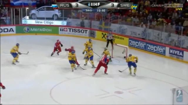 IIHF 2012 _ Russia - Sweden 7-3 + Kalinin Hits Franzen _ Venäjä - Ruotsi 12.5.2012.mp4 смотреть онлайн