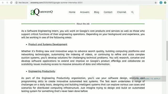 Google summer internship 2021 | Software engineering internship смотреть онлайн