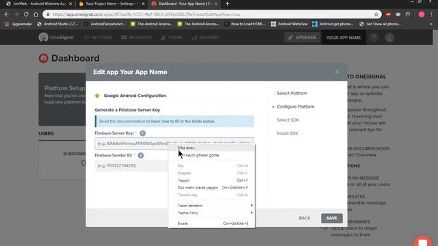 One Signal Sign Up And Add To App - LiveWeb Android Webview App With Admin Panel смотреть онлайн