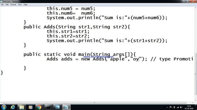 Java Constructor, Overloading смотреть онлайн