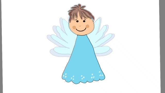 Angel baby. Как рисовать ангела. смотреть онлайн