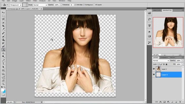 How to crop image in PHOTOSHOP CS5 Tutorial смотреть онлайн