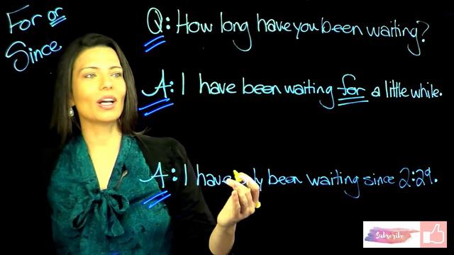 FOR AND SINCE w PRESENT PERFECT PROGRESSIVE | Verb Tenses - ESL English Grammar смотреть онлайн