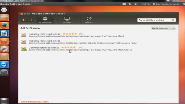 Linux Ubuntu 14.04: Restricted Extras (Flash, Java, mp3, avi, etc.) смотреть онлайн