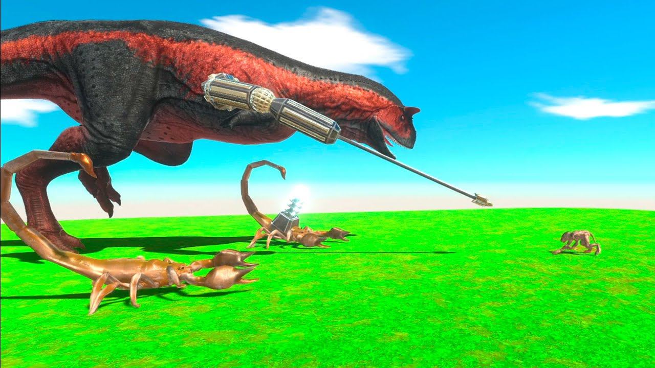 GIANT CARNOTAURUS & SKORPION KING Vs EVERY UNIT - Animal Revolt Battle Simulator
