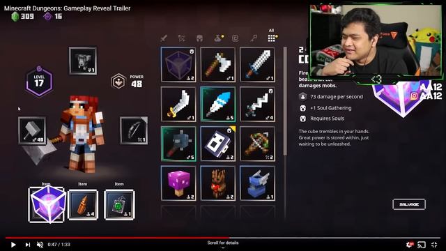 MINECRAFT DUNGEONS GAMEPLAY (Minecraft Dungeons Reaction) смотреть онлайн