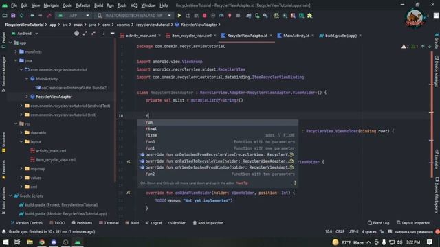 Android Recycler View Simplest Tutorial 2022 | Android | Kotlin | RecyclerView | Horizontal Layout смотреть онлайн
