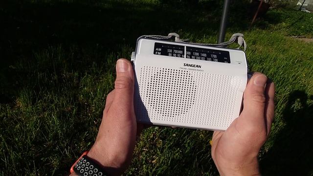 Sangean PR-D6. Тест приёма FM в 80км от города