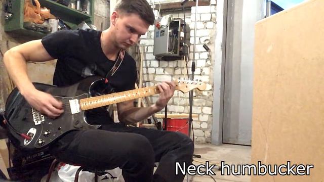 Trying different pickups of Blacktop Stratocaster HH смотреть онлайн