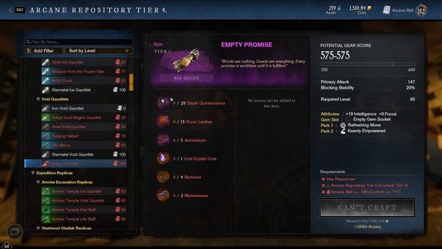 New World How To Get The EPIC Void Gauntlet Schematic "EMPTY PROMISE" (Farming Location) смотреть онлайн