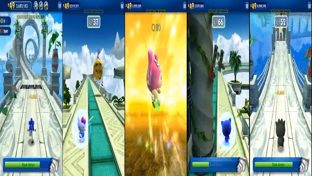 Sonic Dash - SONIC VS HELLO KITTY! VS MY MELODY VS CHOCOCAT VS BADTZ MARU смотреть онлайн