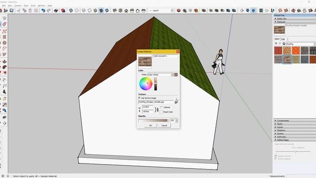 SketchUp 08 Покраска Материалы смотреть онлайн