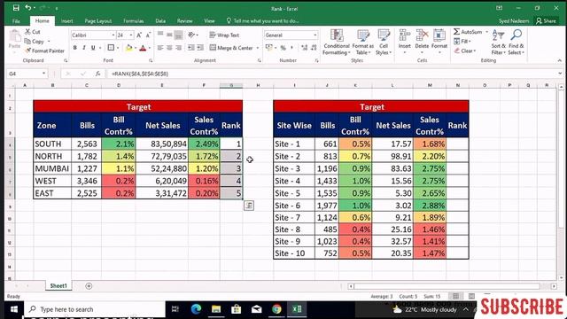 Excel RANK Function without Skipping Numbers (Top 5 to Top 10 Ranking Formula) смотреть онлайн