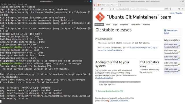 Linux Mint Install Git смотреть онлайн