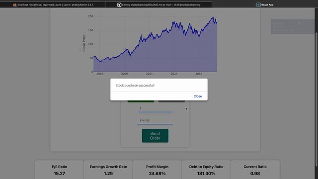 Digital Banking Application Demo - ASP.NET & React & MySQL смотреть онлайн