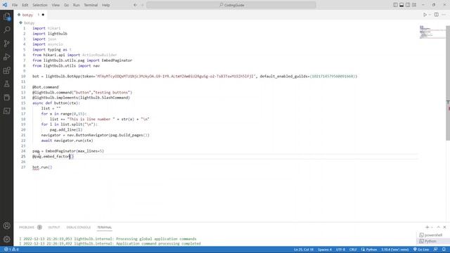 Code Your Discord Bot (Hikari) - Navigation Buttons смотреть онлайн