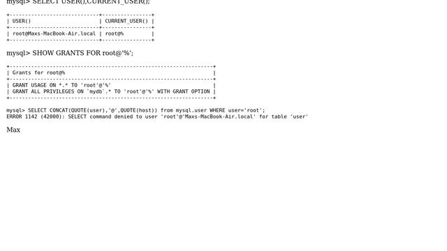 Databases: MySQL permission denied for database смотреть онлайн
