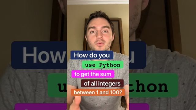 Quick quiz - sum of ints between 1 and ?! ??? #learntocode #beginner #coding #python смотреть онлайн