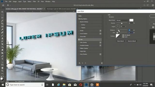 How To Make 3d Mockup In Photoshop cc 2019 | How To Create Logo | 3D Logo On Wall |Tutorial смотреть онлайн