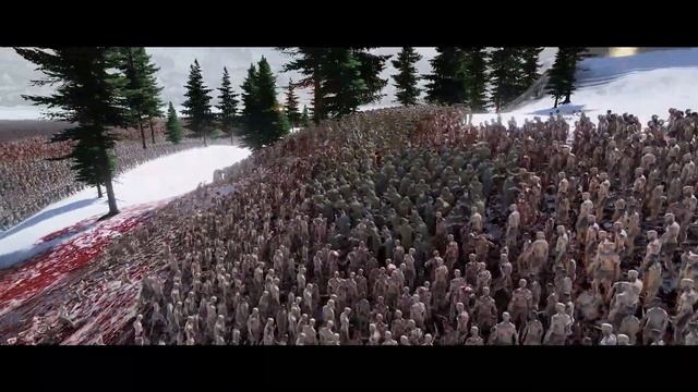5,000,000 ZOMBIES ARE ATTACKING WINTERFELL'S GRAIN WAREHOUSE - Epic Battle Simulator 2 - UEBS 2