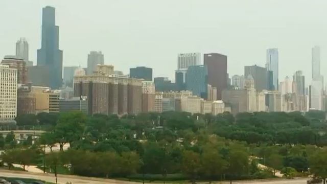 Views of the Chicago skyline/ небоскребы Чикаго смотреть онлайн