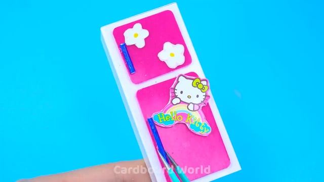 DIY Miniature Cardboard House #401 ❤️ Build 2 Floor Hello Kitty House Have 2 Bedroom With 2 Bunk Be