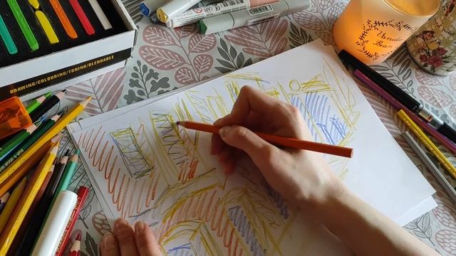 Зарисовки для скетчбука | Городской Пейзаж цветными карандашами ?? смотреть онлайн