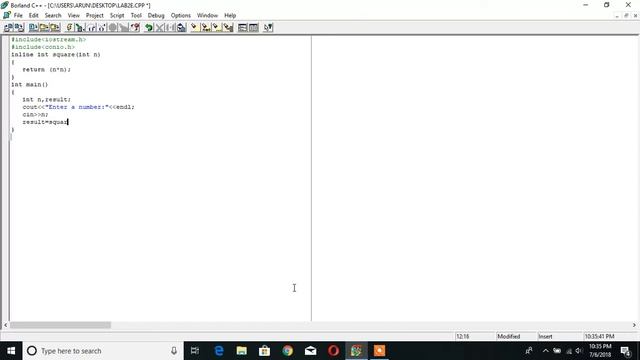 Program using inline function in C++ (OOP) || In Borland C++ || TTT смотреть онлайн