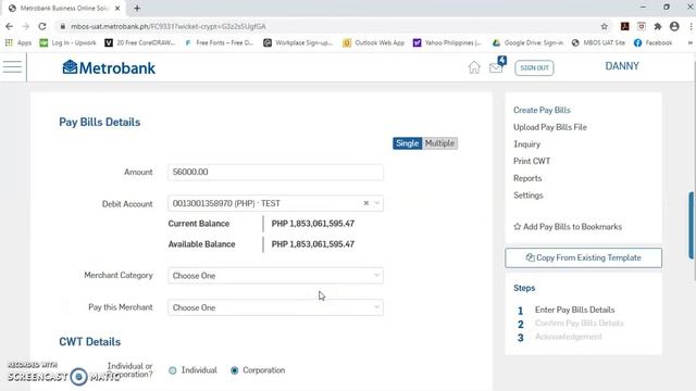 HOW TO PROCESS YOUR PAY BILLS IN MBOS (Metrobank Business Online Solutions) смотреть онлайн
