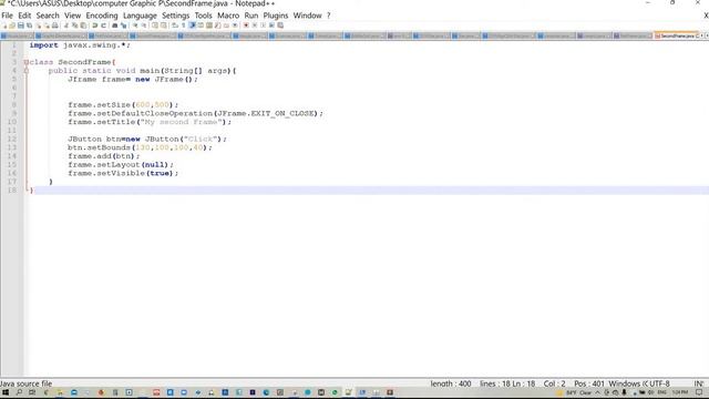 Computer Graphic Click JButton смотреть онлайн
